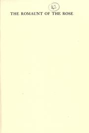 Front cover of The Romaunt of the Rose by Geoffrey Chaucer