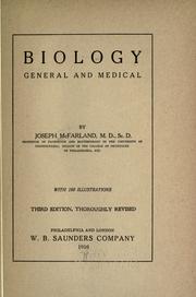 Front cover of Biology, general and medical by Unknown