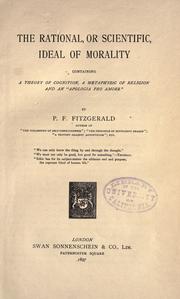 Front cover of The rational, or scientific, ideal of morality by Penelope Frederica Fitzgerald