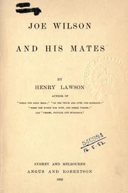 Front cover of Joe Wilson and His Mates by Henry Lawson