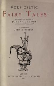 Front cover of More Celtic fairy tales by Joseph Jacobs