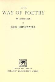 Front cover of The way of poetry by Drinkwater, John