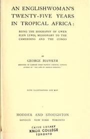 Front cover of An Englishwoman's twenty-five years in tropical Africa by George Hawker