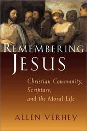 Cover of Remembering Jesus by Allen Verhey