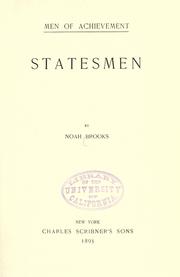 Cover of Statesmen by Noah Brooks