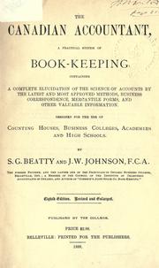 Cover of The Canadian accountant, a practical system of book-keeping by S. G. Beatty