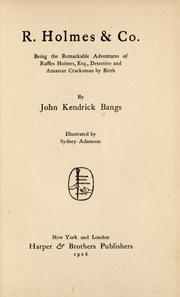 Cover of R. Holmes & Co. by John Kendrick Bangs