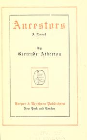 Cover of Ancestors by Gertrude Atherton