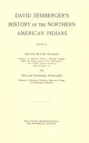 Cover of David Zeisberger's history of northern American Indians by David Zeisberger