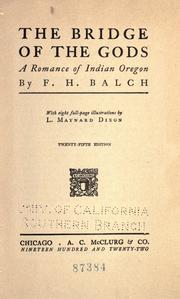 Front cover of The bridge of the gods by Frederic Homer Balch