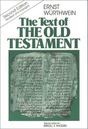 Cover of Text des Alten Testaments by Ernst Würthwein