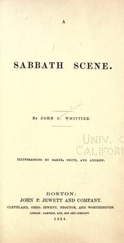 Cover of A Sabbath scene by John Greenleaf Whittier