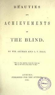 Front cover of Beauties and achievements of the blind by William Artman