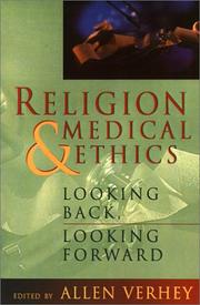 Front cover of Religion and Medical Ethics by Allen Verhey