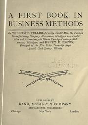 Cover of A first book in business methods by William Pierre Teller