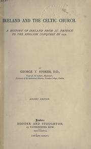 Front cover of Ireland and the Celtic church by Stokes, George Thomas