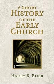 Cover of A short history of the early church by Harry R. Boer