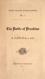 Front cover of The battle of Brooklyn by Unknown