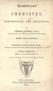 Front cover of A manual of elementary chemistry, theoretical and practical by George Fownes