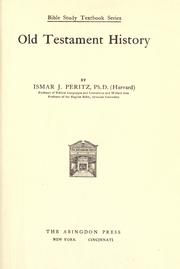 Cover of Old Testament history by Ismar J. Peritz