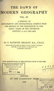 Cover of The dawn of modern geography by C. Raymond Beazley