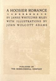 Cover of A Hoosier romance by James Whitcomb Riley