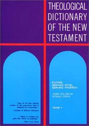 Front cover of Theological Dictionary of the New Testament (Volume X) by Gerhard Kittel