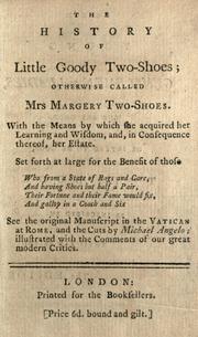 Front cover of The history of little Goody Two-Shoes by Oliver Goldsmith