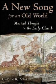 Cover of A New Song for an Old World by Calvin R. Stapert