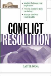 Cover of Conflict Resolution by Daniel Dana