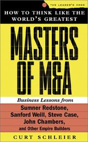 Cover of How to Think Like the World's Greatest Masters of M & A by Curt Schleier