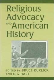 Cover of Religious advocacy and American history by Bruce Kuklick