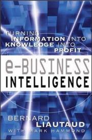 Cover of e-Business Intelligence by Bernard Liautaud