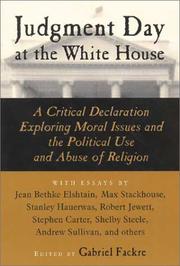 Front cover of Judgment day at the White House by Gabriel J. Fackre