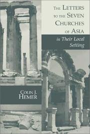 Front cover of The letters to the seven churches of Asia in their local setting by Colin J. Hemer