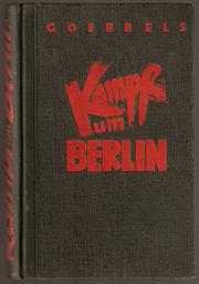 Cover of Kampf um Berlin by Joseph Goebbels