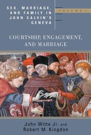 Cover of Sex, marriage, and family in John Calvin's Geneva by Witte, John