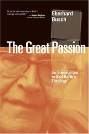 Cover of The Great Passion by Eberhard Busch