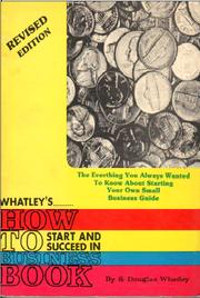 Front cover of Whatley's ... How to start and succeed in business book by Spence Douglas Whatley