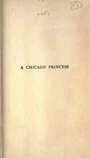 Cover of A Chicago princess by Robert Barr