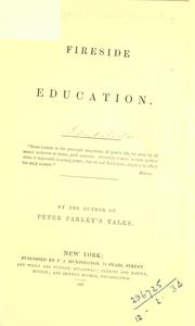 Cover of Fireside education by Samuel G. Goodrich