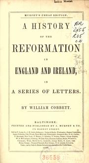 Front cover of A history of the reformation in England and Ireland, in a series of letters by William Cobbett