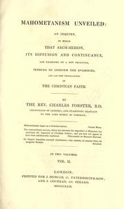 Front cover of Mahometanism unveiled by Charles Forster