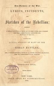 Front cover of Pen-pictures of the war by Ledyard Bill