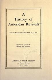 Front cover of A history of American revivals by Frank Grenville Beardsley
