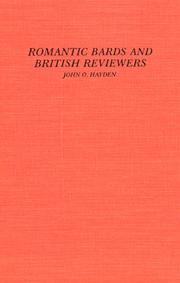 Front cover of Romantic bards and British reviewers by John O. Hayden