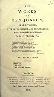 Front cover of The works of Ben Jonson by Ben Jonson