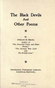 Front cover of The black devils and other poems by Sterling M. Means