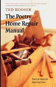 Front cover of The Poetry Home Repair Manual by Ted Kooser