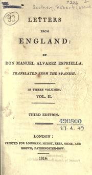 Cover of Letters from England by Robert Southey